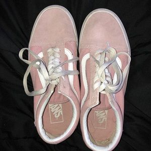 Pink old school vans size 8